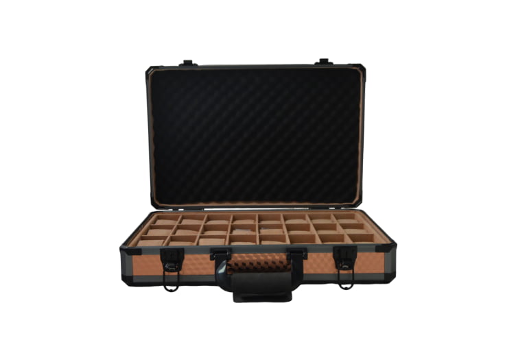 Rose Gold 24-Slot Aluminum Alloy Watch Suitcase
