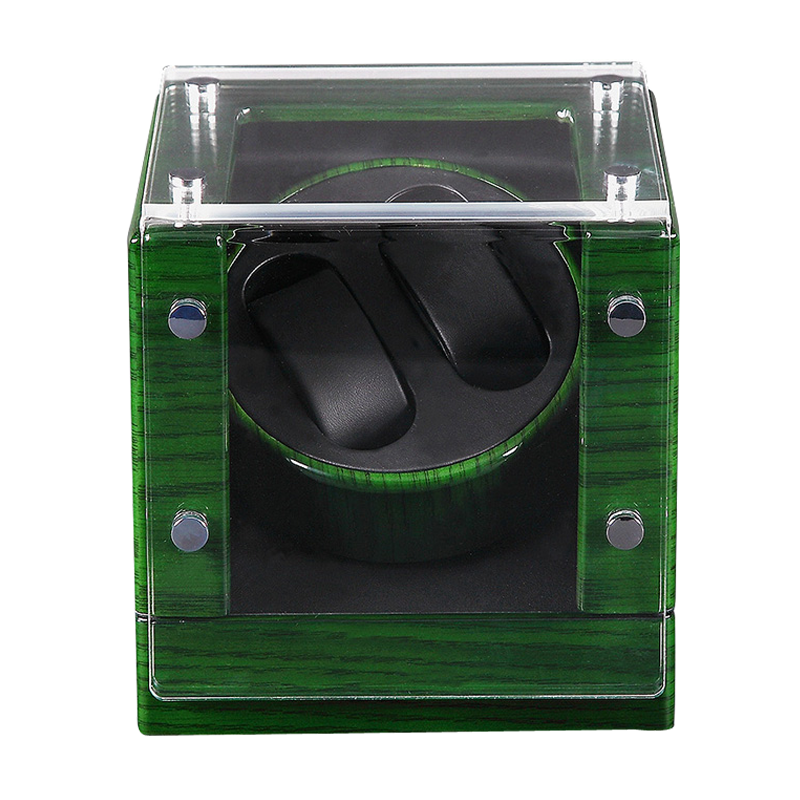 Green Transparent single watch winder (Winding 2 watches)