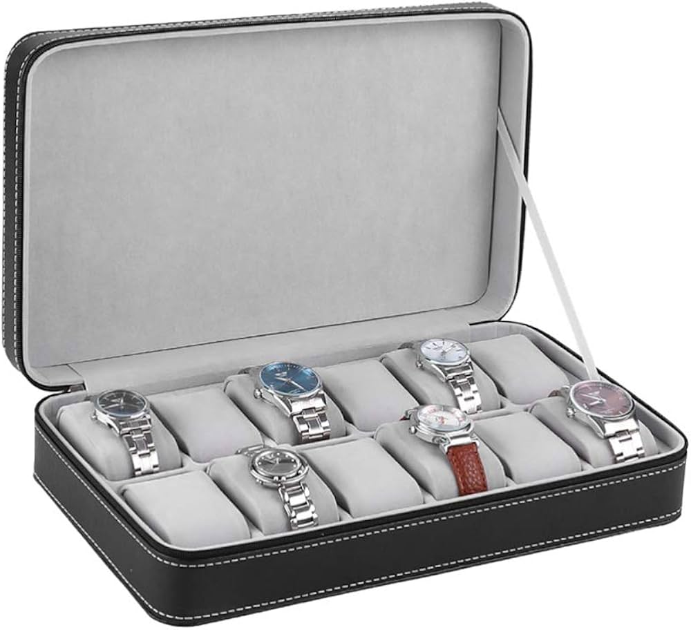 12 in 1 Watch Display Case (Black)
