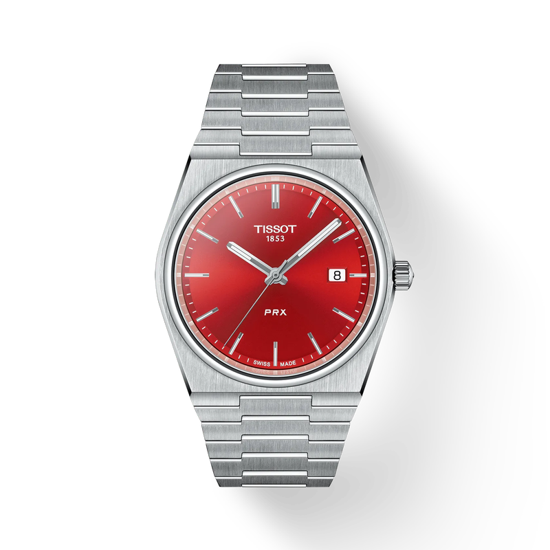 Men's Tissot PRX Red Dial Watch -T137.410.11.421.00