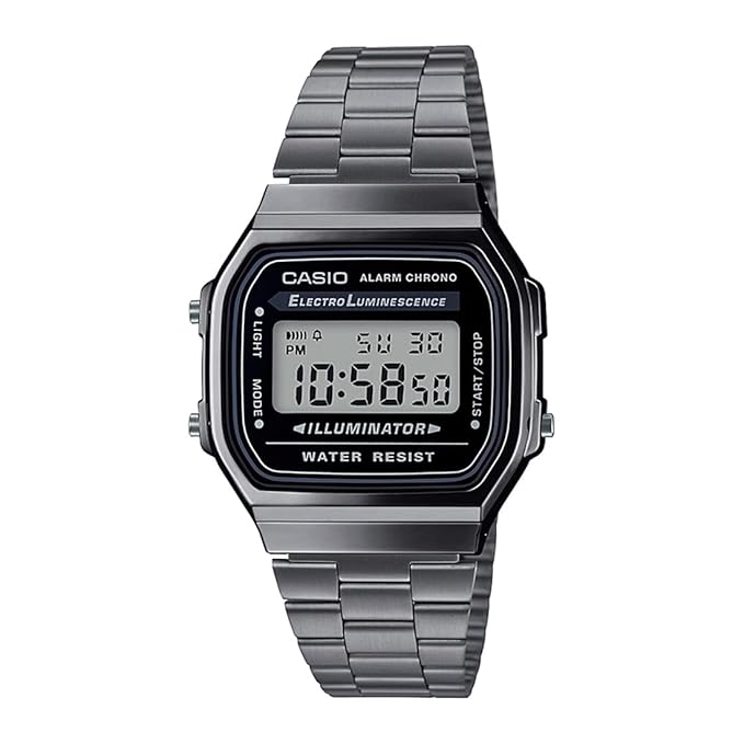 Casio Vintage Series Digital Black Dial Unisex's Watch-A168WGG-1ADF