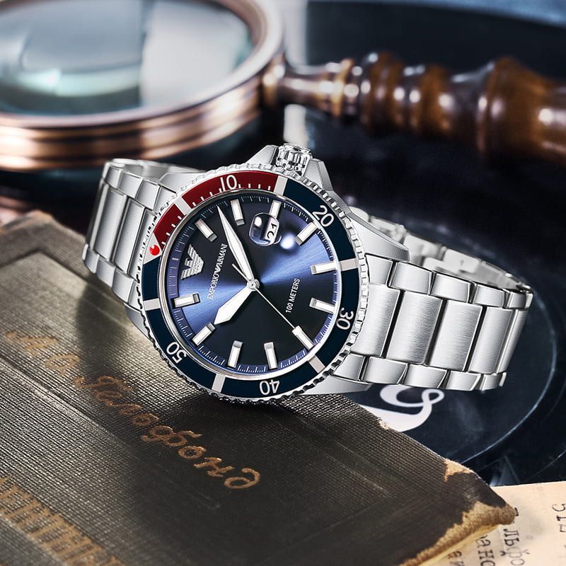 Emporio Armani Blue Dial Men's Watch - AR11339