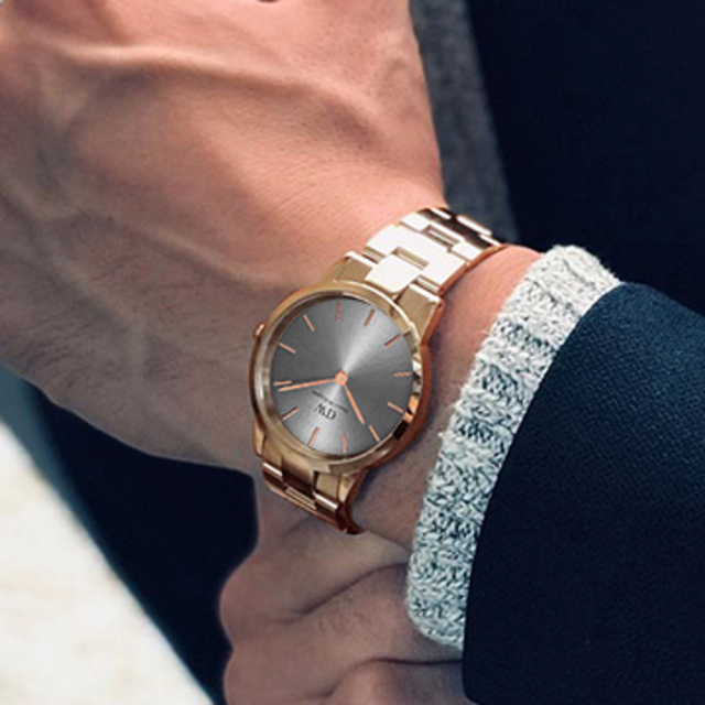 DW Iconic Link Grey Dial Unisex Watch - DW00100332