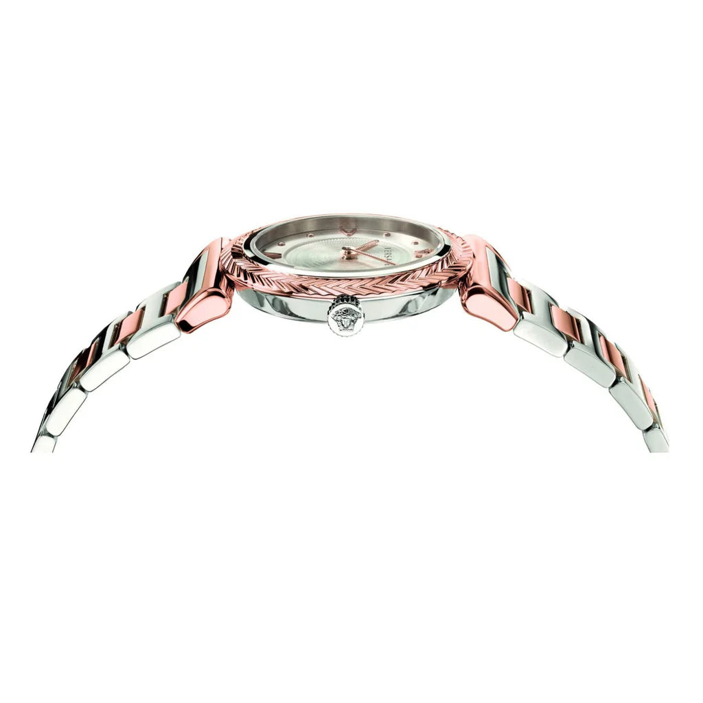 Women's Versace V-Motif Two Tone Watch - VERE00718