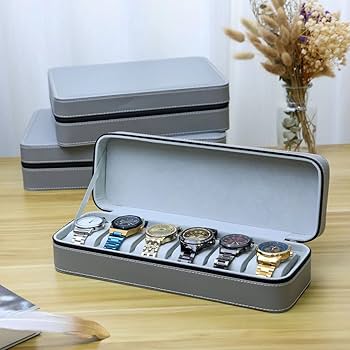 6 in 1 Watch Display Case (Gray)