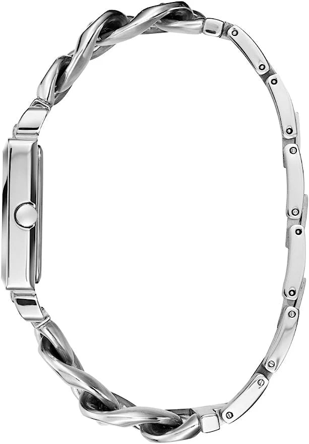 Women's Guess Vanity Silver Square Watch - W1029L1
