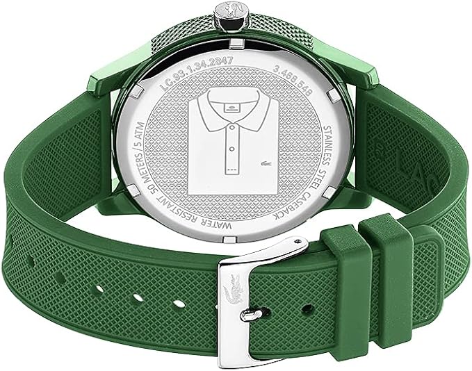 Men's Lacoste Quartz Case and Rubber Strap Watch - 2010985