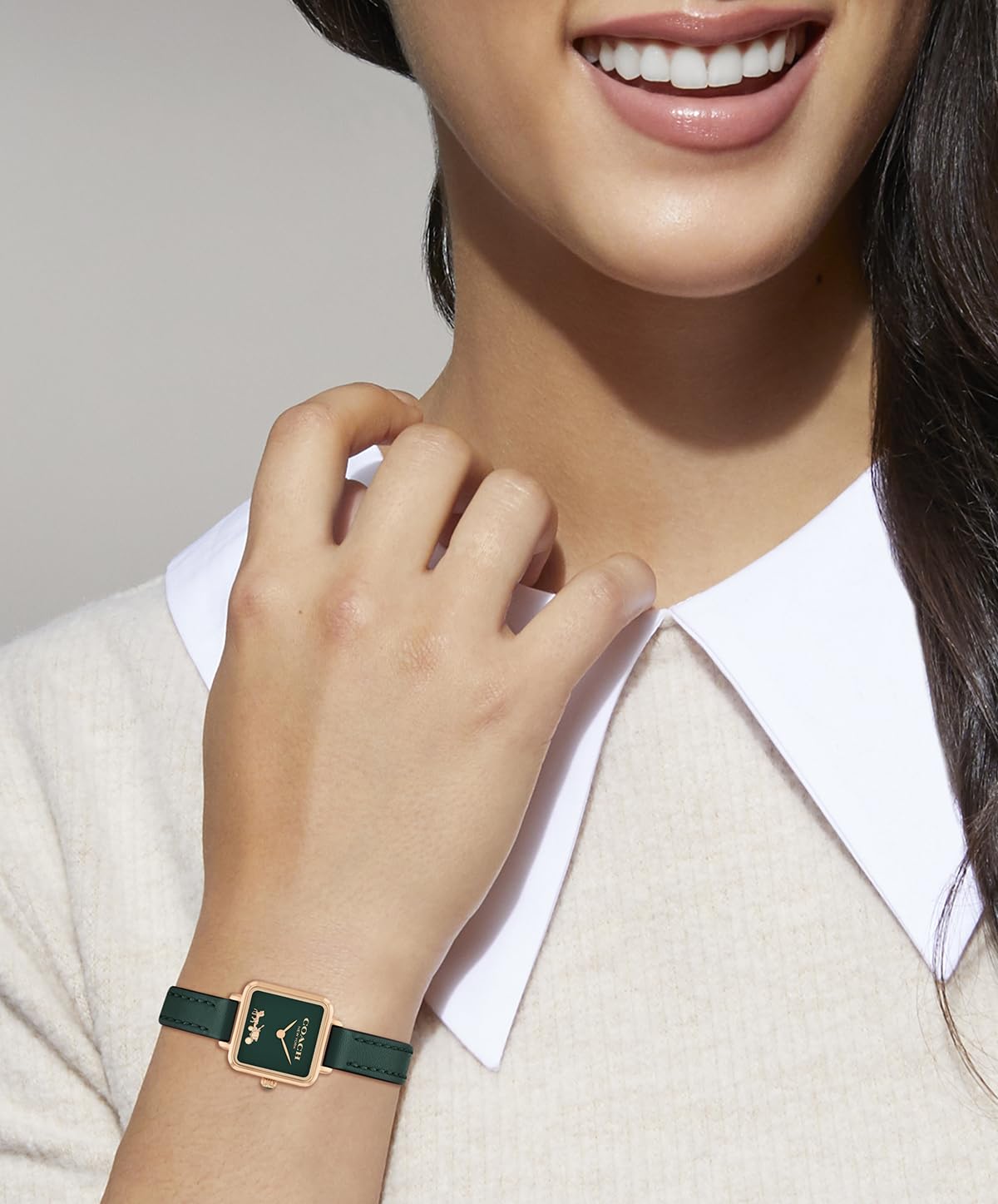 Women's Coach Analog Green Dial Watch-14504227