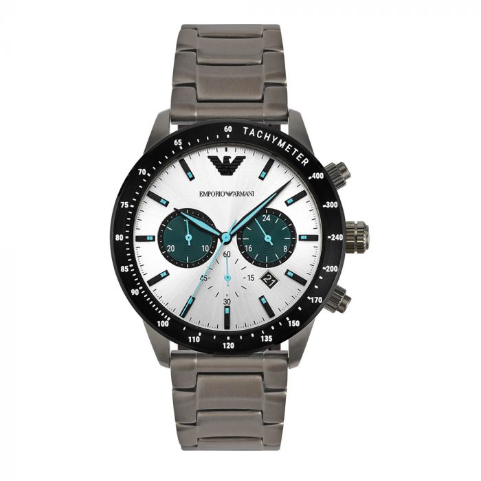 Emporio Armani Men's Gunmetal Stainless Steel Watch - AR11471