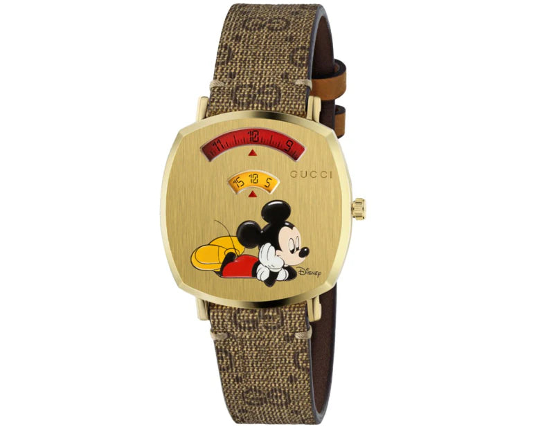 Unisex Gucci Disney Grip Gold Adult Watch - YA157420