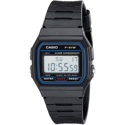 Men's Casio Digital Resin 35mm Watch - F-91W