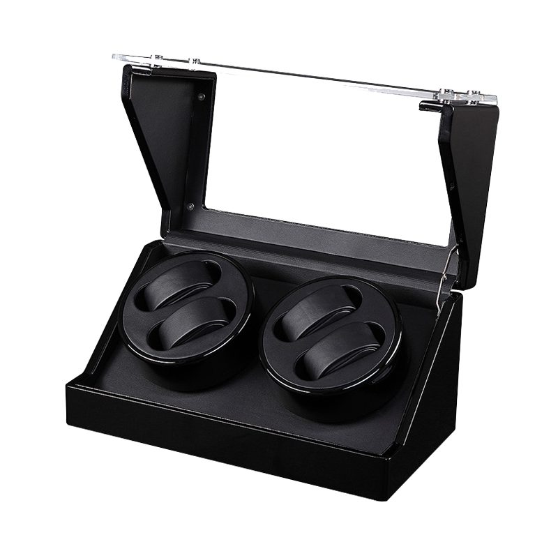 Black Double Watch Winders (Winding 4 Watches )