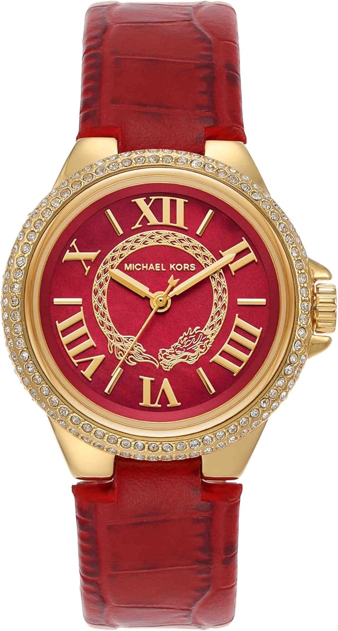 Women's Michael Kors Camille Red Analog Watch MK4750