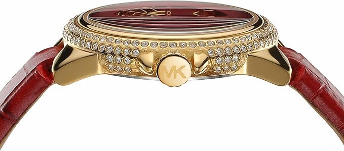 Women's Michael Kors Camille Red Analog Watch MK4750