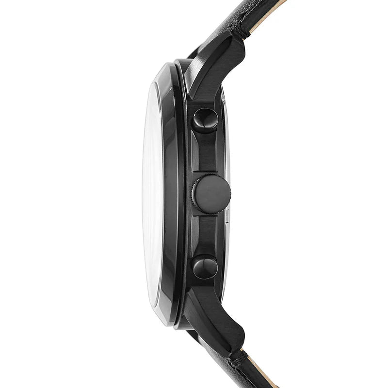 Men's Fossil Grant Analog Black Dial Watch - FS5132