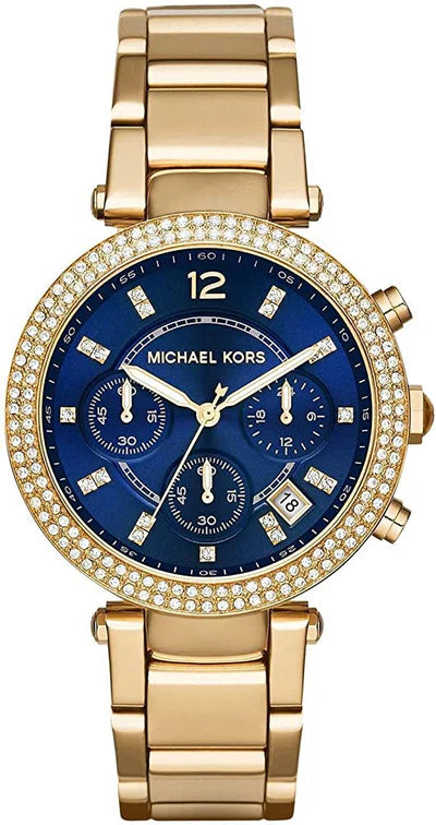 Michael Kors Parker Navy Blue dial women's watch MK6262