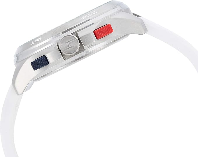 Tommy Hilfiger Silver Dial White Silicone Men's Watch - 1791764