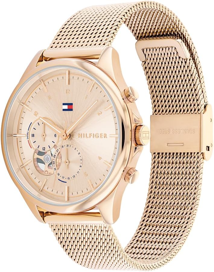 Women's Tommy Hilfiger Quinn Quartz Rose Gold Dial Watch - 1782486