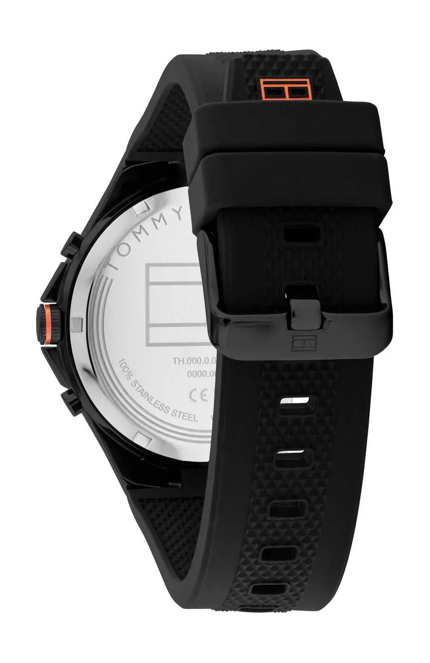 Men's Tommy Hilfiger Justin Silicone Strap 44mm Watch - 1792056