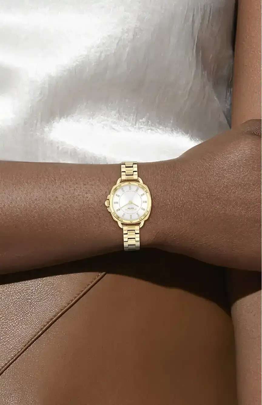 Women's Coach Tatum Gold Tone 28mm Watch -14504153