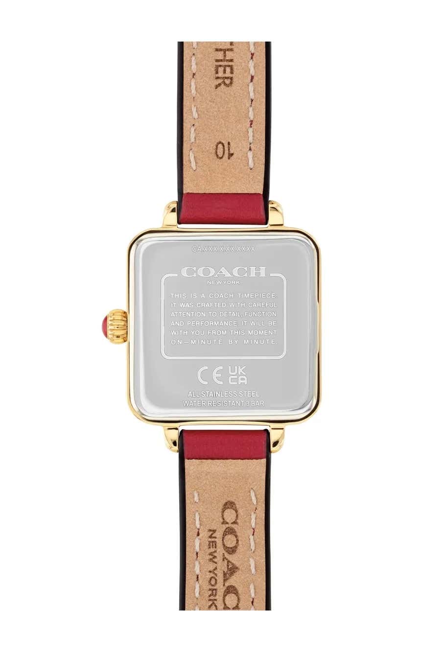 Women's Coach Red Dial Watch-14504226