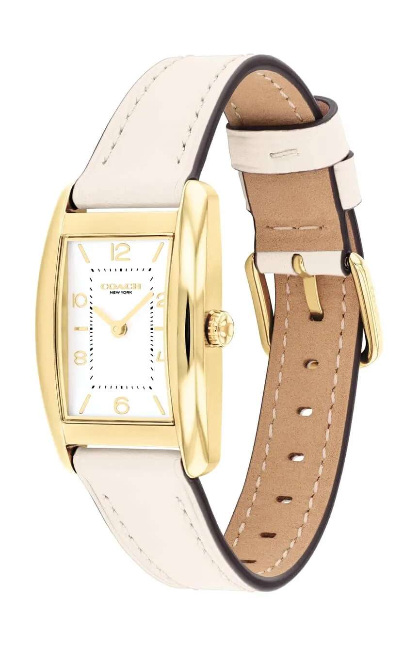 Women's Coach Reese Chalk Leather Strap 24mm Watch- 14504314