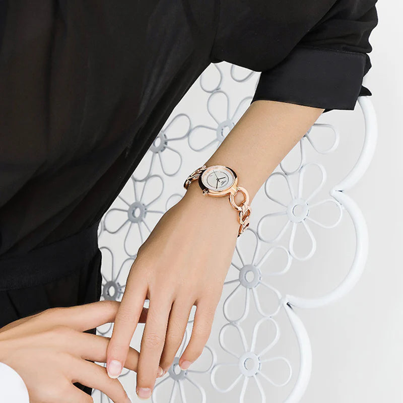 Women's Tissot Flamingo Diamond Mother of Pearl Dial Watch - T094.210.33.116.01