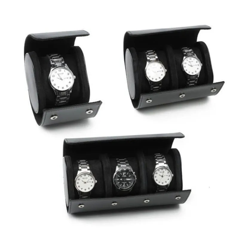 Black Leather Watch Display Case (3 in 1)