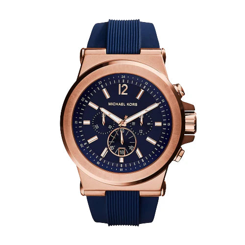 Men's Michael Kors Blue Rubber Strap Watch - MK8295