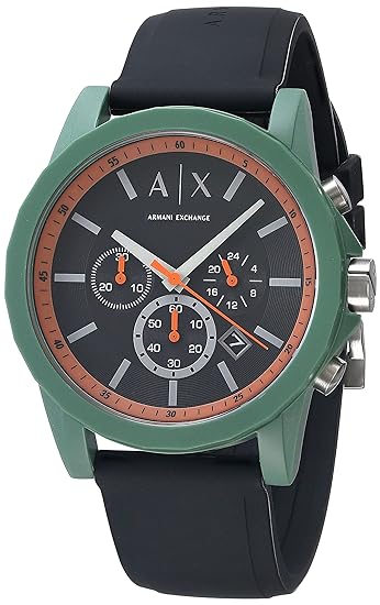 Men's Armani Exchange Analog Black Dial Watch-AX1348