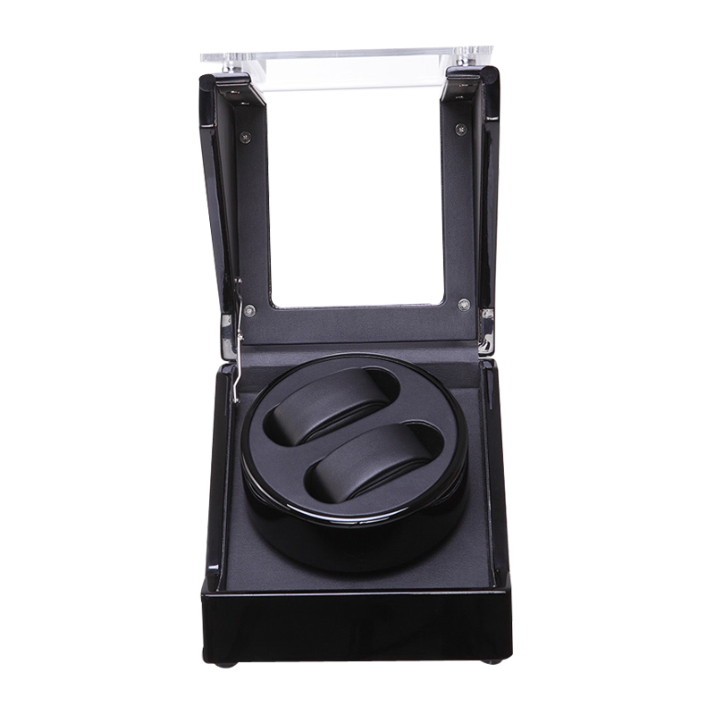 Black & Transparent single watch winder (Winding 2 Watches)