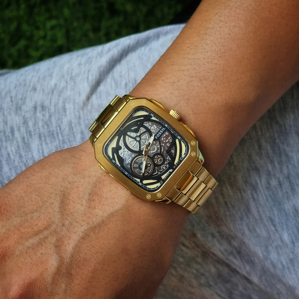 Men's Fossil Inscription Automatic Watch- BQ2573