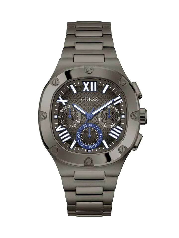 Men's Guess Gunmetal Multi-function Watch - GW0572G5