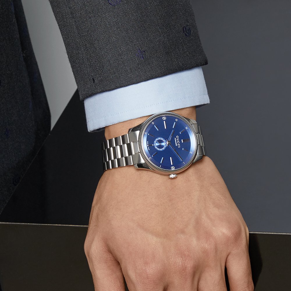 Unisex Gucci G-Timeless Automatic Blue Dial Watch - YA126389