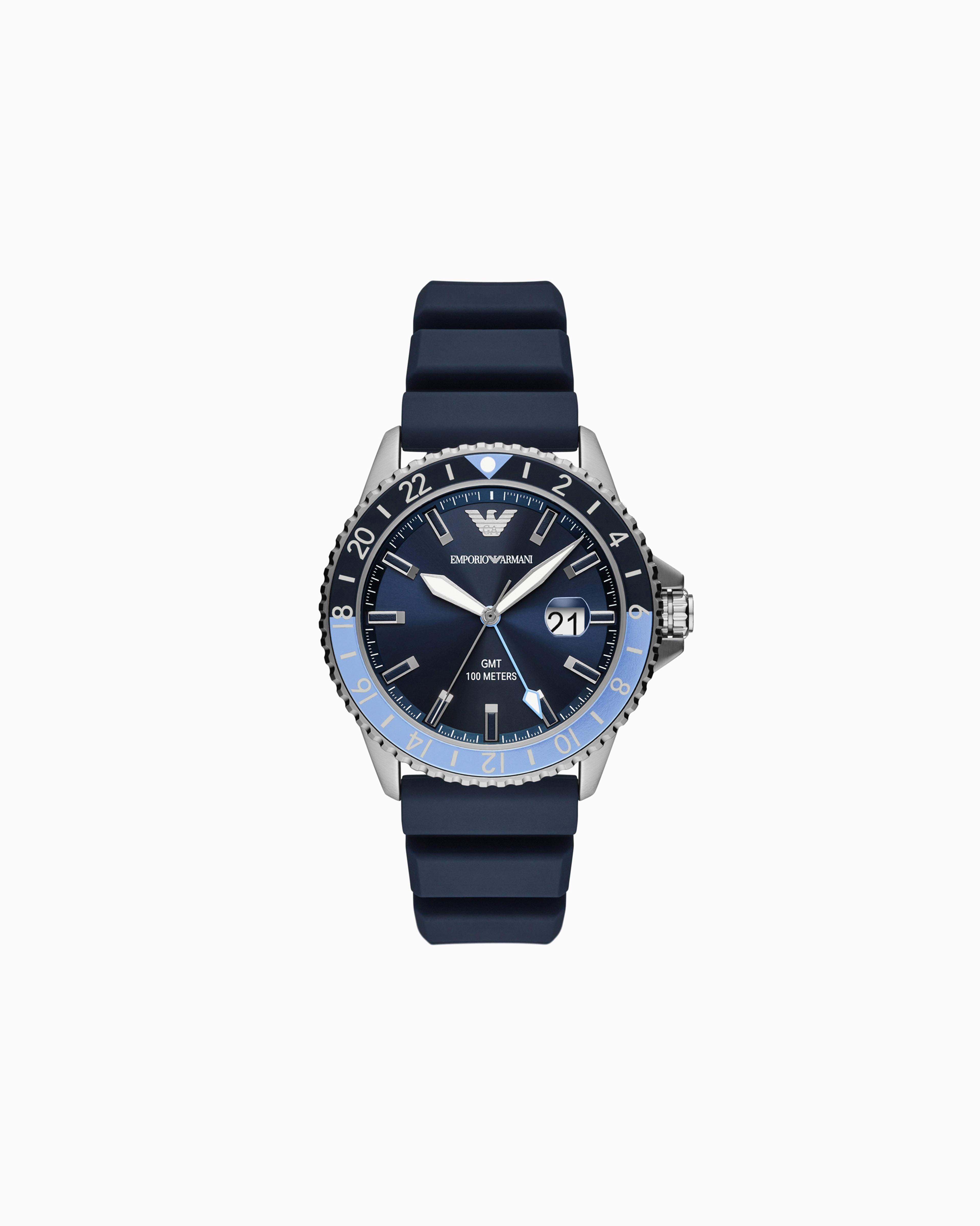 Men's Emporio Armani Diver GMT Watch-AR11592