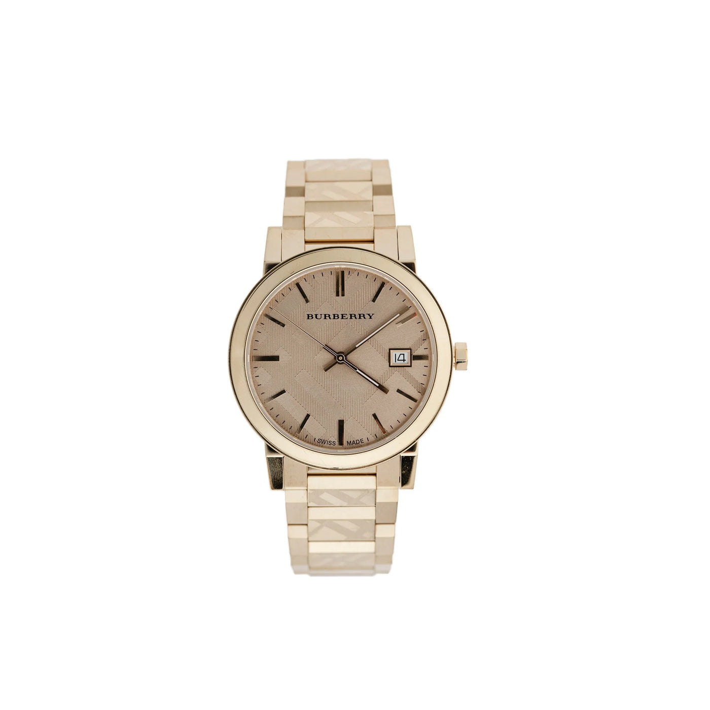 Burberry watch gold sales