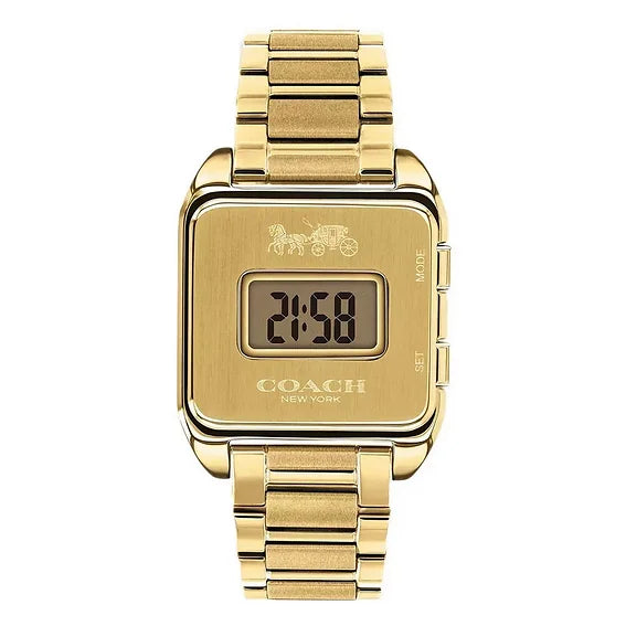 Women's Coach Darcy Gold Tone 30mm Watch - 14503591