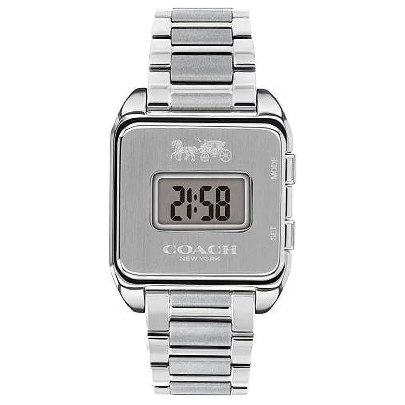 Women's Coach Darcy Digital Silver 30mm Watch -14503592
