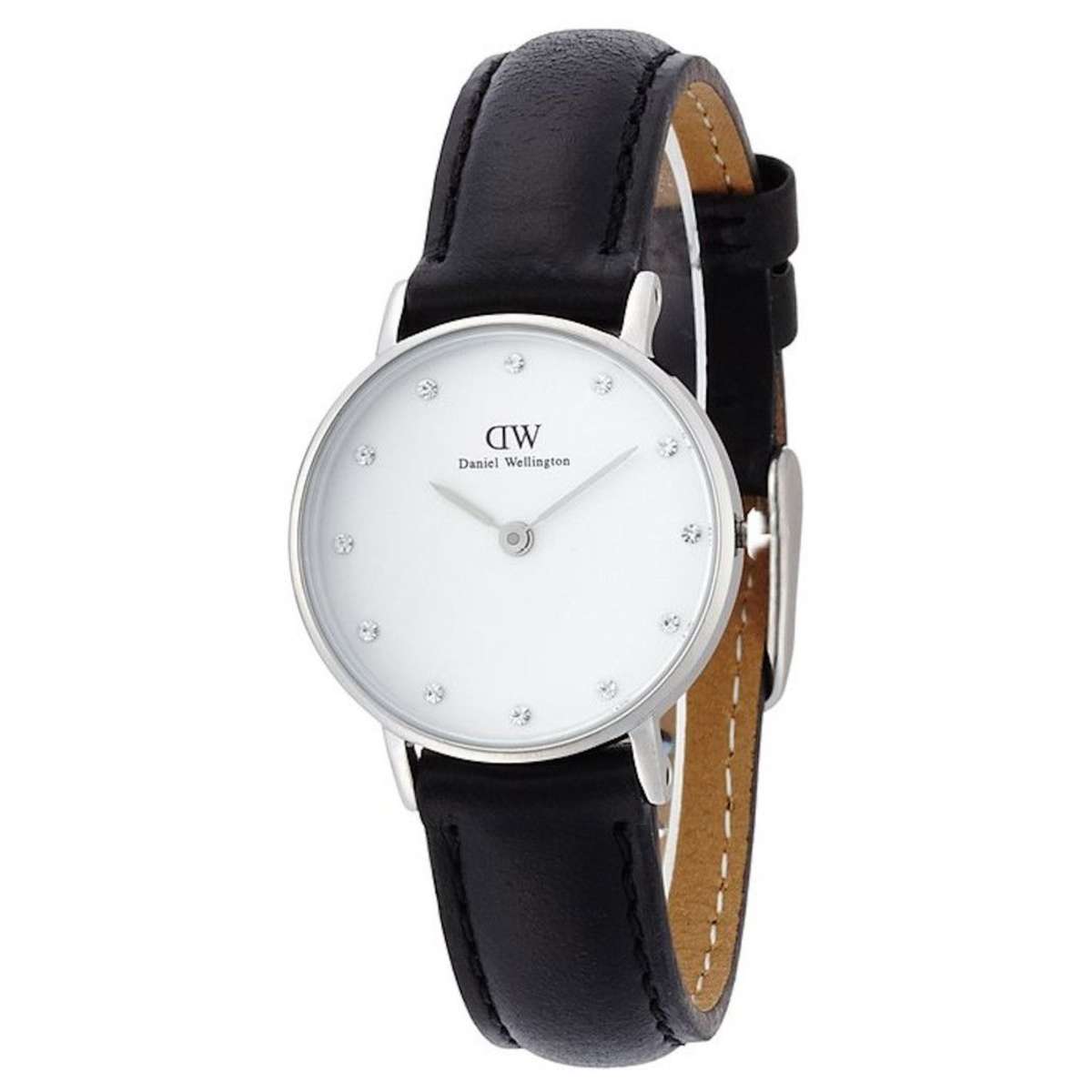 Women's Daniel Wellington Classy Sheffield Steel Black Leather Band Watch -  0921DW