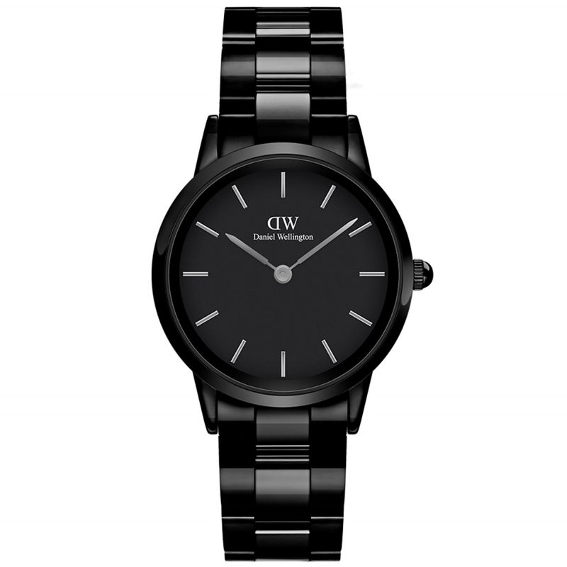 DW Iconic Link Ceramic Analog All Black Unisex Watch - DW00100414