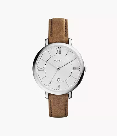 Women's Jacqueline Brown Leather Watch - ES3708