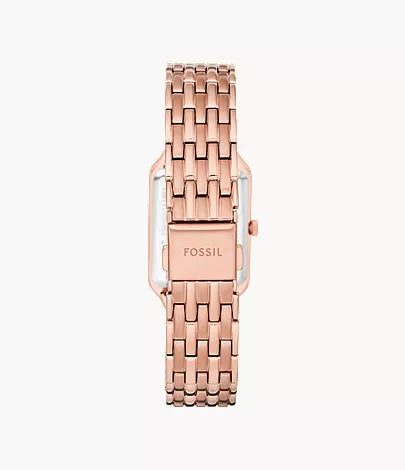 Women's Fossil Raquel Three-Hand Date Rose Gold-Tone Stainless Steel Watch  ES5271
