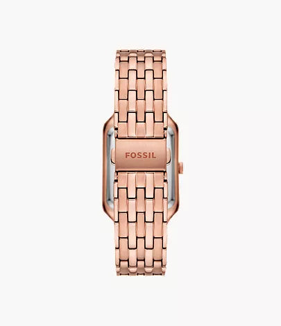 Women's Fossil Raquel Three-Hand Date Rose Gold-Tone Stainless Steel Watch ES5323