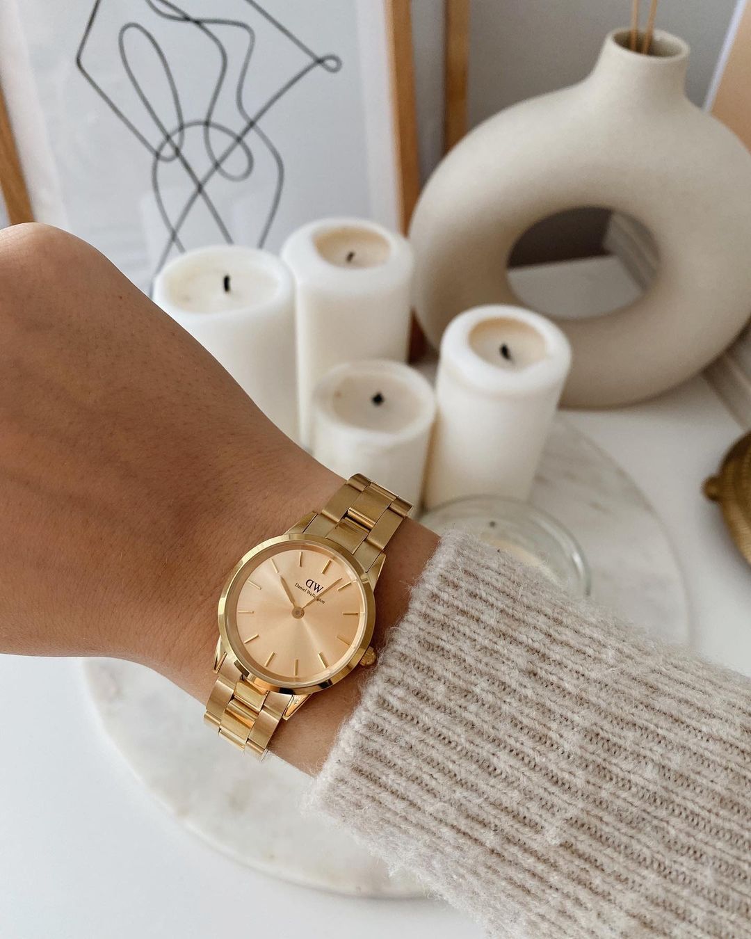 Daniel Wellington Women's Gold-Tone Stainless Steel Watch - DW00100403