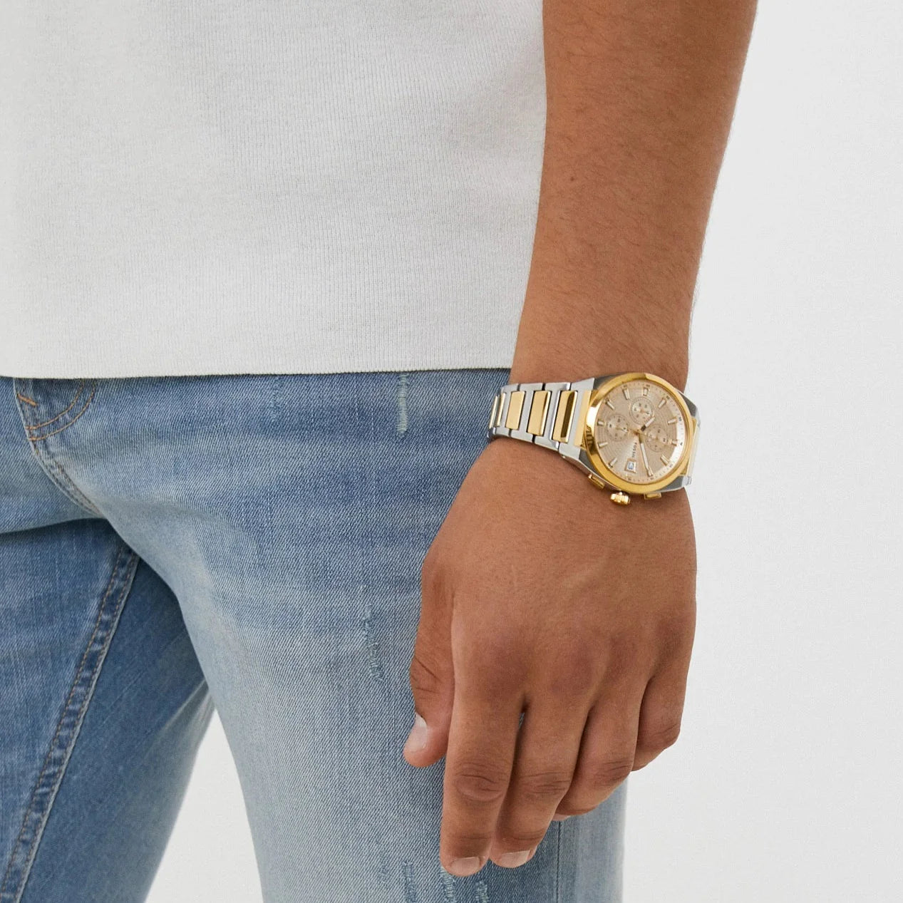 Men's Fossil Everett Chronograph Two-Tone Stainless Steel Watch - FS5796