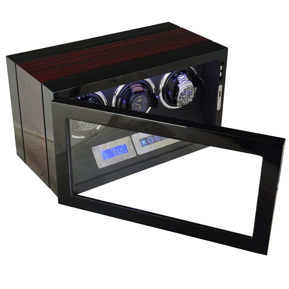 Triple Automatic Watch Winder with Digital Touch Display &  Control
