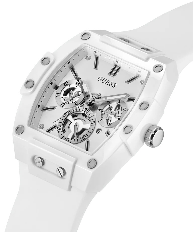 GUESS Mens White Multi-function Watch GW0203G2