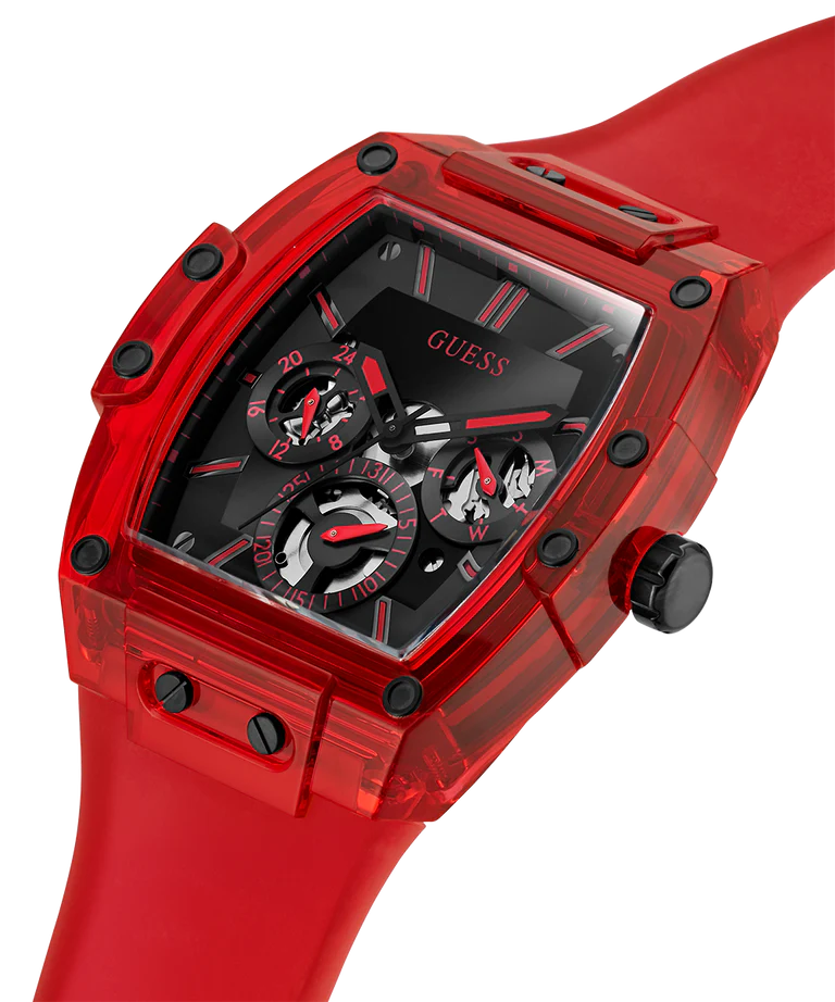 GUESS Mens Red Multi-function Watch GW0203G5