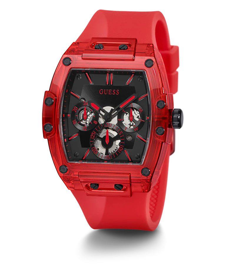 GUESS Mens Red Multi-function Watch GW0203G5