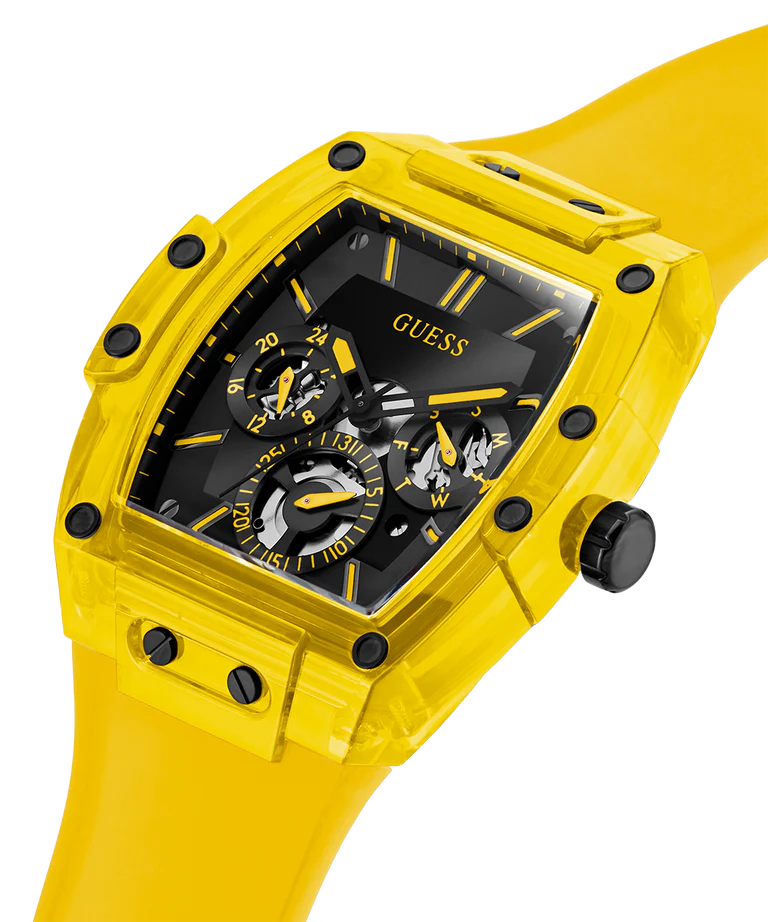 GUESS Mens Yellow Multi-function Watch  GW0203G6